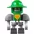 Lego Nexo Knights Minifigures - Aaron Bot - Dark Bluish Gray Shoulders and Green Helmet