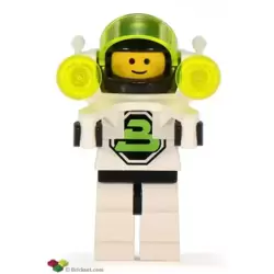 Blacktron 2 with Jet Pack and Trans-Neon Green Lights