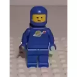 Classic Space - Blue with Air Tanks, Stickered Torso Pattern