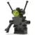 Classic Space Droid - Hinge Base, Black with Trans-Yellow Eyes (Bar through Torso)