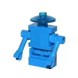 Classic Space Droid - Hinge Base, Blue with Trans-Blue Dish