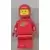 Lego Space Minifigures - Classic Space - Red with Air Tanks, Stickered Torso Pattern