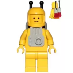 Classic Space - Yellow with Light Gray Jet Pack and Trans Red Cones