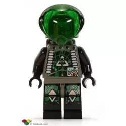 Insectoids Zotaxian Alien - Male, Gray and Black with Green Circuits and Silver Hoses, with Air Tanks (Professor Webb / Locust)