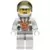 Lego Space Minifigures - Mars Mission Astronaut with Helmet and Angry Black Eyebrows and Messy Hair
