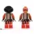Lego Space Minifigures - UFO Zotaxian Alien - Red Pilot with Plain Black Helmet (Chamon)