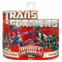 Optimus Prime vs Ravage