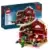 LEGO Holiday & Event Minifigures - Santa, Red Legs, Black Boots Fur Lined Jacket with Button and Candy Cane on Back, Gray Bushy Eyebrows