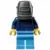 Mechanic - Male, Plaid Button Shirt, Medium Blue Legs, Pearl Dark Gray Welding Helmet, Frown and Sweat Drops