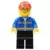 Race Marshal - Blue Jacket with Pockets and Orange Stripes, Black Legs, Red Cap with Hole, Silver Sunglasses