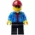 Race Official - Male, Blue Jacket over Dark Red V-Neck Sweater, Black Legs, Dark Red Cap with Hole, Sunglasses