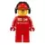 Lego Speed Champions Minifgures - Scuderia Ferrari Team Crew Member - Male, Orange Safety Glasses