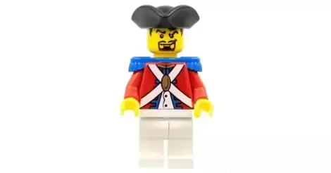 LEGO Pirate with Brown Vest and Anchor Tattoo and Gold Tooth Minifigure