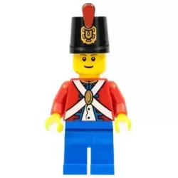 Imperial Soldier II - Shako Hat Printed, Blue Legs, Male, Reddish Brown Eyebrows