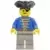 Pirate Blue Jacket, Light Gray Legs, Black Pirate Triangle Hat