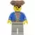 Pirate Blue Jacket, Light Gray Legs, Brown Pirate Triangle Hat