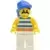 Lego Pirates Minifigures - Pirate Blue / White Stripes Shirt, White Legs, Blue Bandana