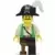 Pirate Green Vest, Black Leg with Pegleg, Black Pirate Hat with Skull