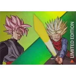 Goku Black Super Saiyan Rose vs Future Trunks Super Saiyan