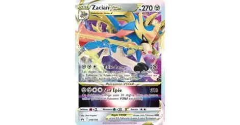 Zacian VSTAR (Zacian V ASTRO) 96/159 - Ultraboost X Epée et Bouclier 12.5  Zénith Suprême - Box di 10 carte Pokémon Francese : : Giochi e  giocattoli