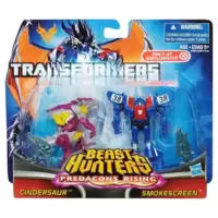 Cyberverse Versus Pack (Cindersaur vs Smokescreen)