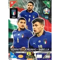 Marco Verratti / Jorginho / Nicolò Barella - Italy - Power Trios