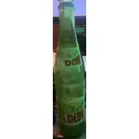 Vintage Mountain Dew Green Glass 16oz Soda Bottle 1970-1980
