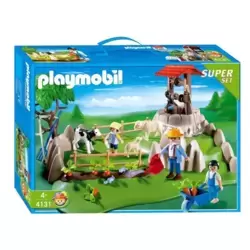 Ferme avec Tracteur - Playmobil Fermiers 4066