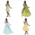 Tiana Paper Doll Magnetic Disney Pin Set