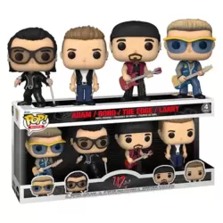 U2 Zoo TV - Adam, Bono, The Edge & Larry 4 Pack