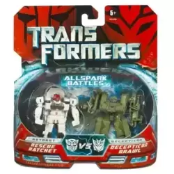 Allspark Battles: Rescue Ratchet vs Brawl