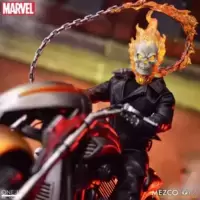 Ghost Rider & Hell Cycle (Lights Up) - Mezco One:12