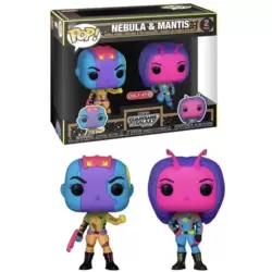 The guardians of The Galaxy - Nebula & Mantis Blacklight  2 Pack