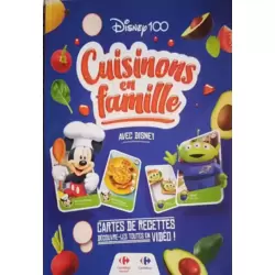 Lot de 4 cartes "Cuisinons en famille" Carrefour au