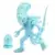 BST AXN - Aliens - Xenomorph Ice Blue Metallic & Ovomorph Egg Closed