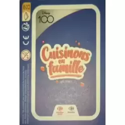 Lot de 4 cartes "Cuisinons en famille" Carrefour au