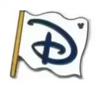 2009 Hidden Mickey Series - Fun Icons - Classic D Flag
