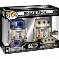 2 Pack R2-D2 & R5-D4