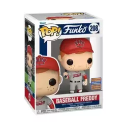 Freddy Funko Baseball Grey & Red Uniform