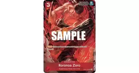 Roronoa Zoro OP01-025 Romance Dawn One Piece Card Japanese