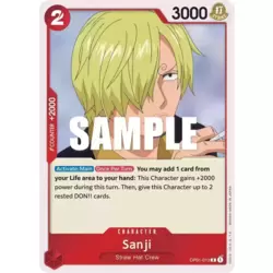 Vinsmoke Sanji - Hero Post SSR card YXT-SSR-023