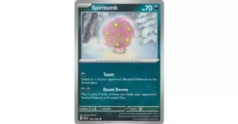 Spiritomb - Scarlet & Violet - SVIen Pokémon card 129/198