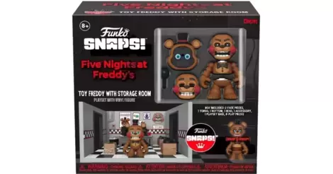 Five Nights at Freddy's SNAPS! Toy Freddy with Storage Room Playset