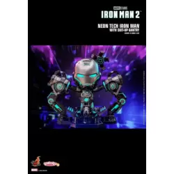 Iron Man 2 - Neon Tech Iron Man with Suit-up Gantry