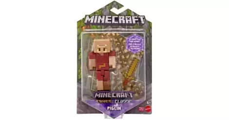 Figura Básica Minecraft - Caves and Cliffs - Piglin - Mattel -  superlegalbrinquedos