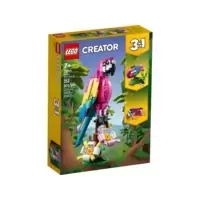Exotic Pink Parrot - 3 in 1