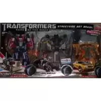 Streetside Bot Brawl - Optimus Prime, Shockwave & Bumblebee