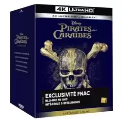 Coffret Pirates des Caraïbes 1 à 5 [Exclusivité Fnac Steelbook Blu-ray 4K Ultra HD]