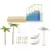 Rainbow High - Color Change Pool & Beach Playset