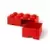 LEGO Storages - Brique de rangement LEGO à 2 tiroirs 8 tenons - Rouge